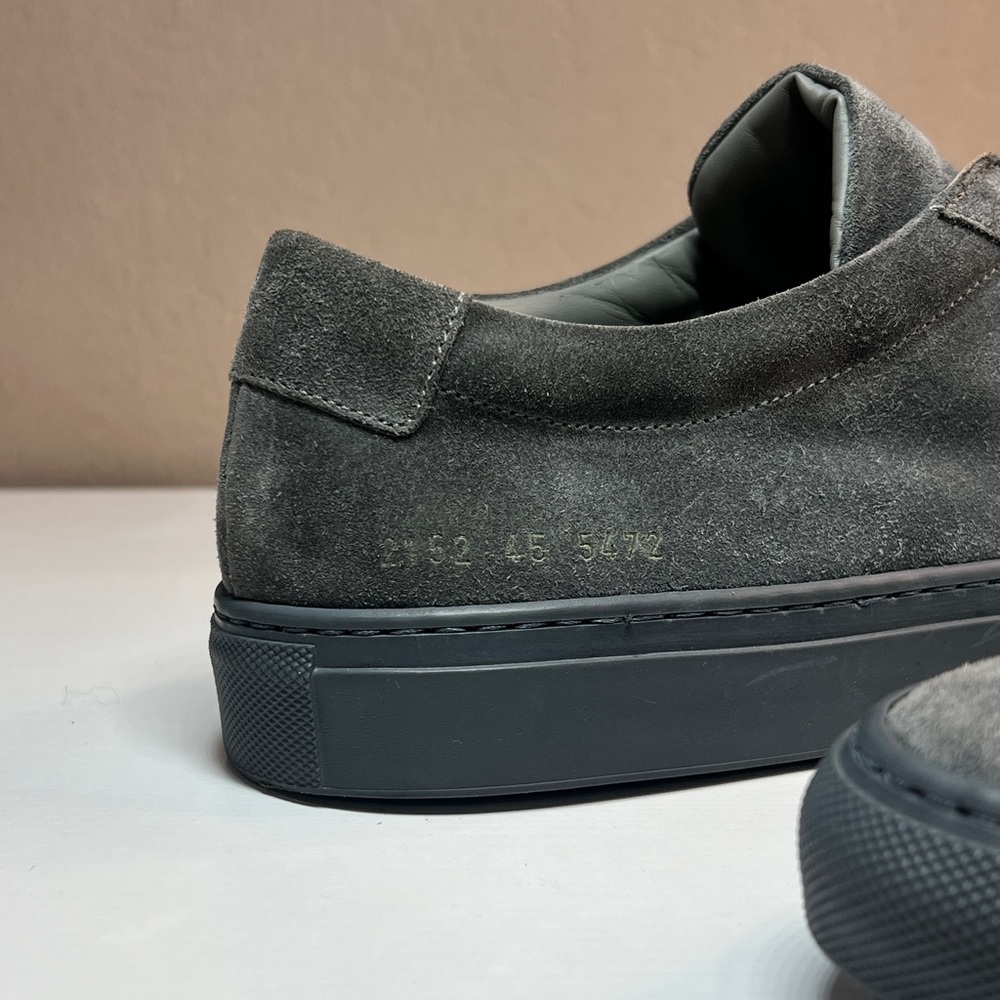 NWOT COMMON PROJECTS original Achilles low gray suede 45 EU / 12 US - Picture 9 of 12